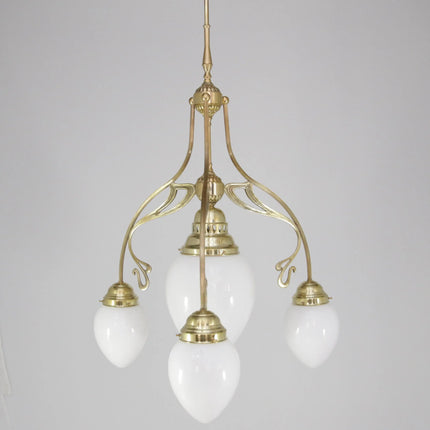 Deckenleuchte Naturmessing 4 Flammig LundM Lee Lampen
