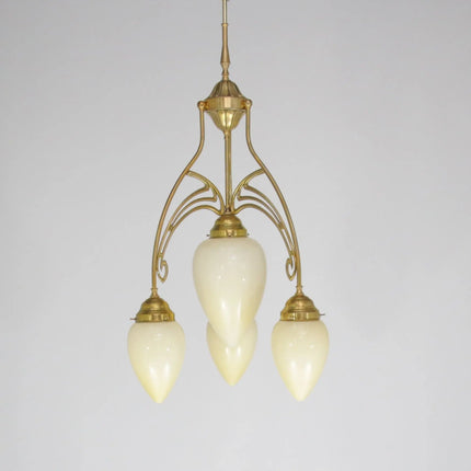 Deckenleuchte 10105 naturmessing 4 Flammig L_M_Lee_Lampen