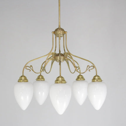 Deckenleuchte 10108 naturmessing 5 Flammig L_und_M_Lee_Lampen