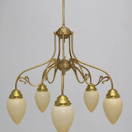 Deckenleuchte 10109 naturmessing 5 Flammig L_&_M_Lee_Lampen