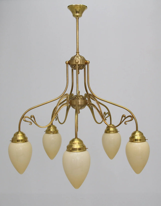 Deckenleuchte 10109 naturmessing 5 Flammig L_&_M_Lee_Lampen