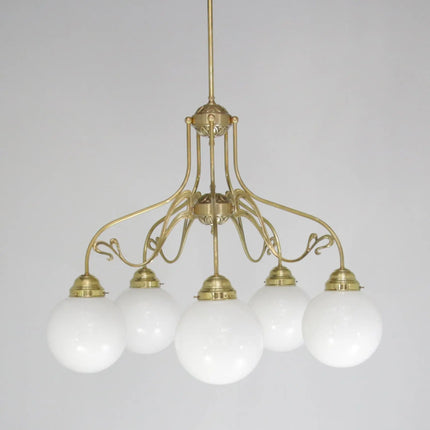 Deckenleuchte 10110 naturmessing 5 Flammig L_und_M_Lee_Lampen