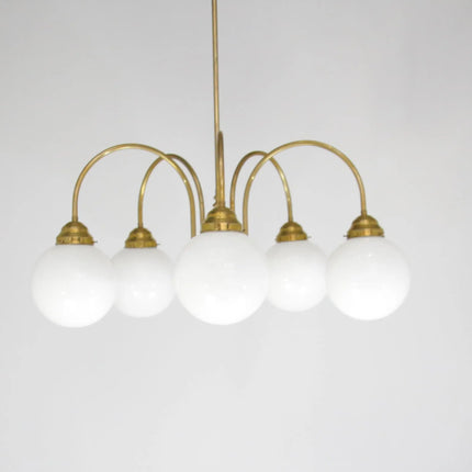 Deckenleuchte 10111 naturmessing 5 Flammig L_und_M_Lee_Lampen