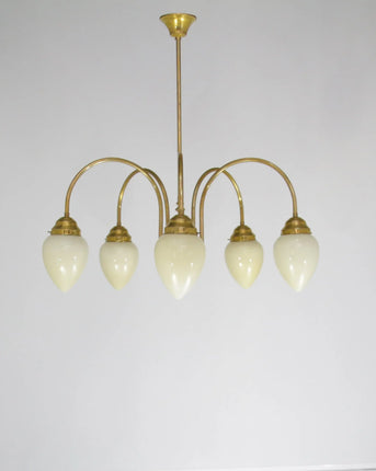 Deckenleuchte 10113 naturmessing 5 Flammig L_und_M_Lee_Lampen
