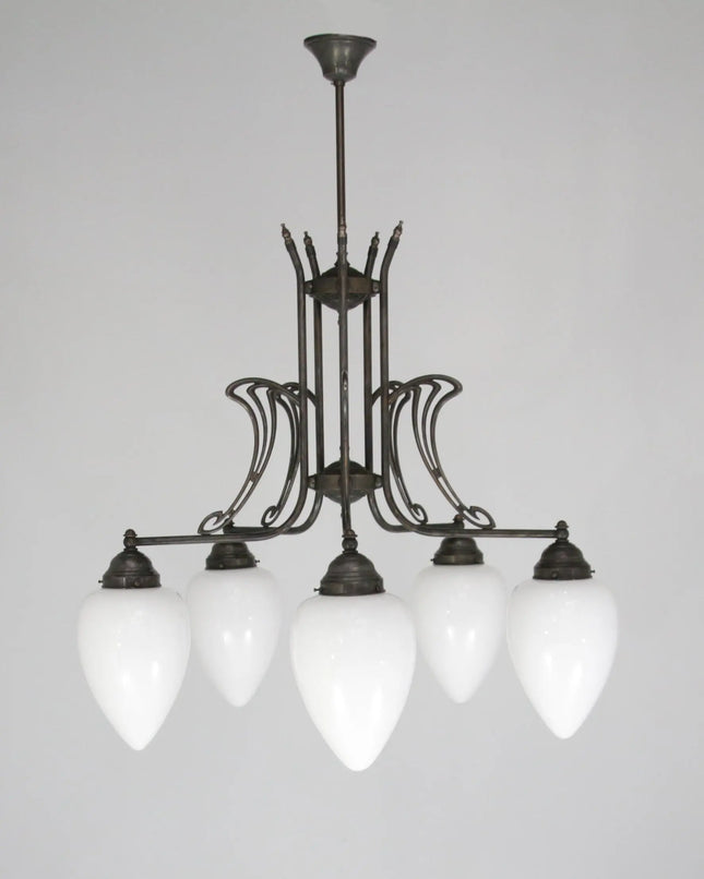 Deckenleuchte 10114 antik 5 Flammig L_und_M_Lee_Lampen