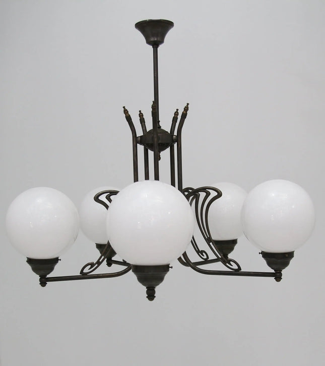 Deckenleuchte 10116 antik 5 Flammig L_und_M_Lee_Lampen