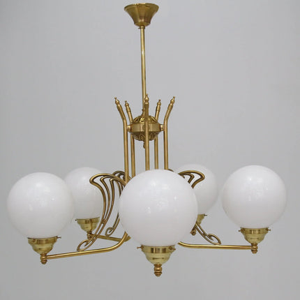 Deckenleuchte 10116 naturmessing 5 Flammig L_und_M_Lee_Lampen