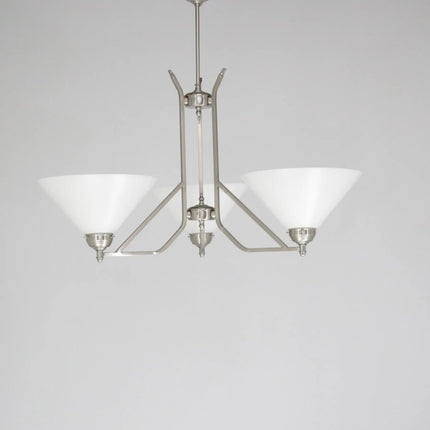 Deckenleuchte 3 Flammig Nickel D101126L und M  Lee Lampen