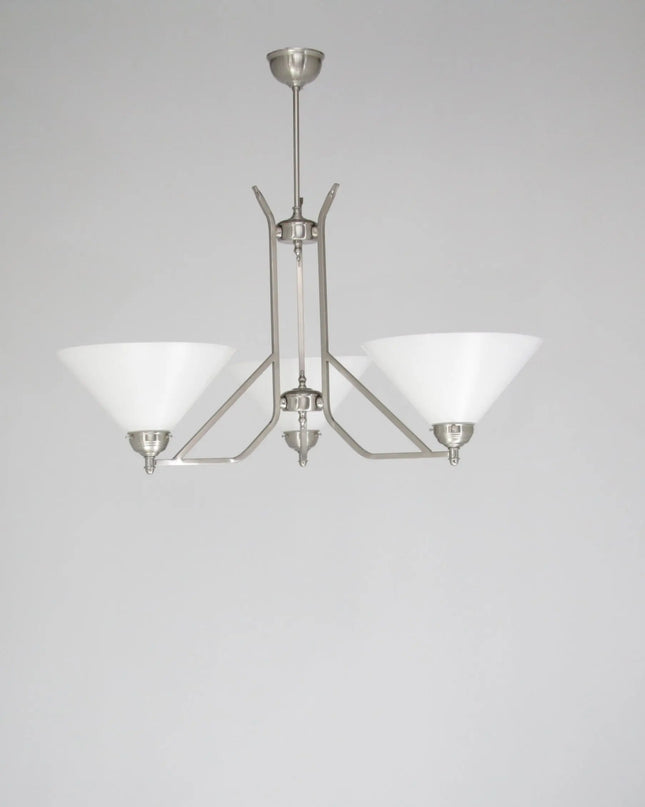 Deckenleuchte 3 Flammig Nickel D101126L und M  Lee Lampen