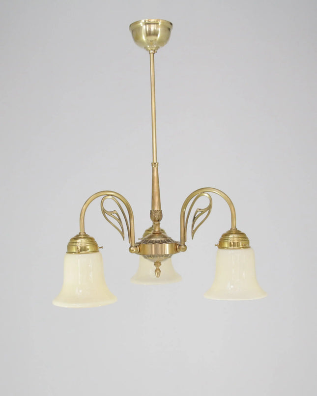 Deckenleuchte 3 Flammig Naturmessing D10137 L und M  Lee Lampen
