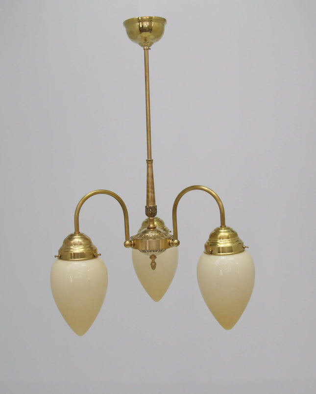 Deckenleuchte 3 Flammig Nfaturmessing D10142 L und M  Lee Lampen