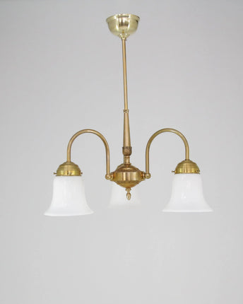 Deckenleuchte 3 Flammig Naturmessing D10138 L und M  Lee Lampen