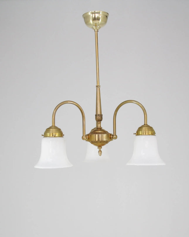 Deckenleuchte 3 Flammig Naturmessing D10138 L und M  Lee Lampen