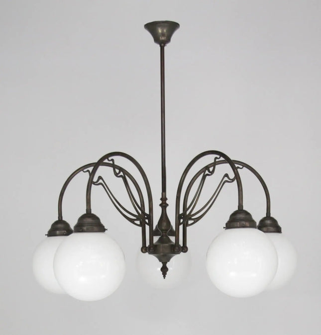 Deckenleuchte 5 Flammig Antik D10117 L und M  Lee Lampen