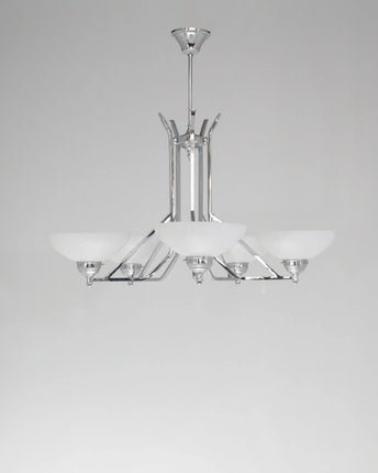 Deckenleuchte 5 Flammig Chrom D10125 L und M  Lee Lampen