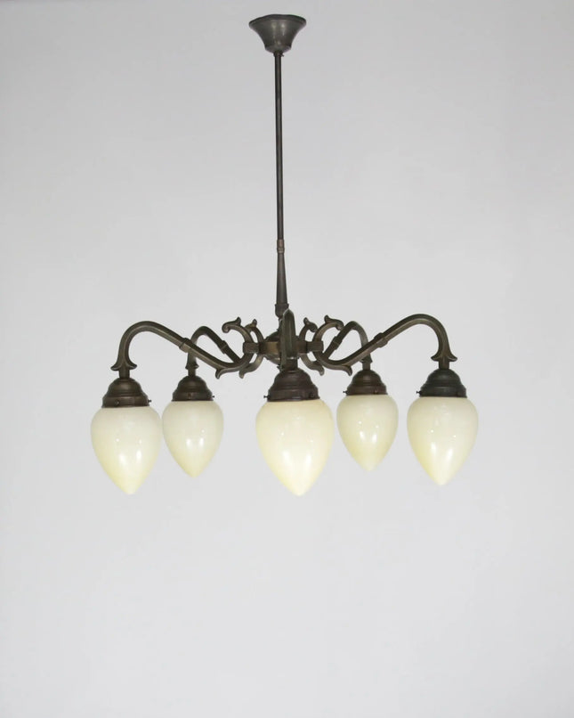 Deckenleuchte 5 Flammig Antik D10127 L und M  Lee Lampen