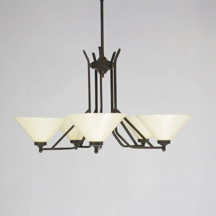 Deckenleuchte 5 Flammig Antik D10128 L und M  Lee Lampen