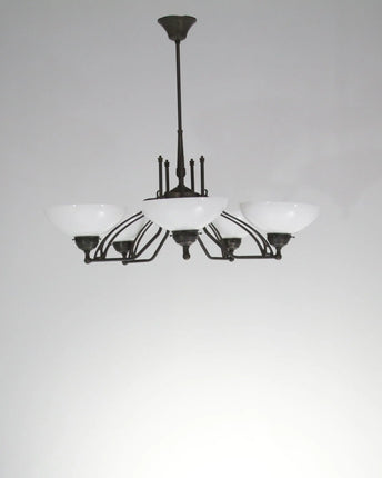 Deckenleuchte 5 Flammig Antik D10130 L und M  Lee Lampen