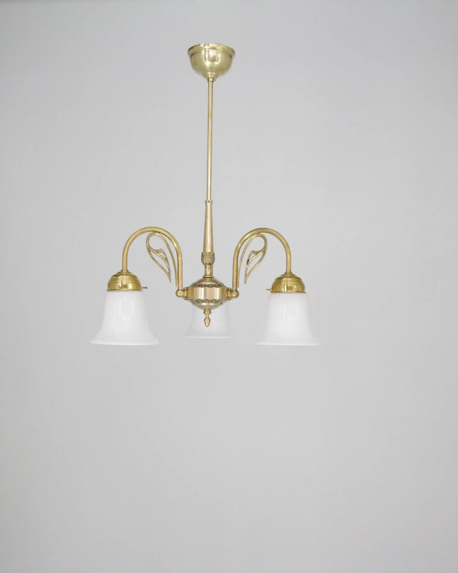 Deckenleuchte 5 Flammig Naturmessing D10134 L und M  Lee Lampen